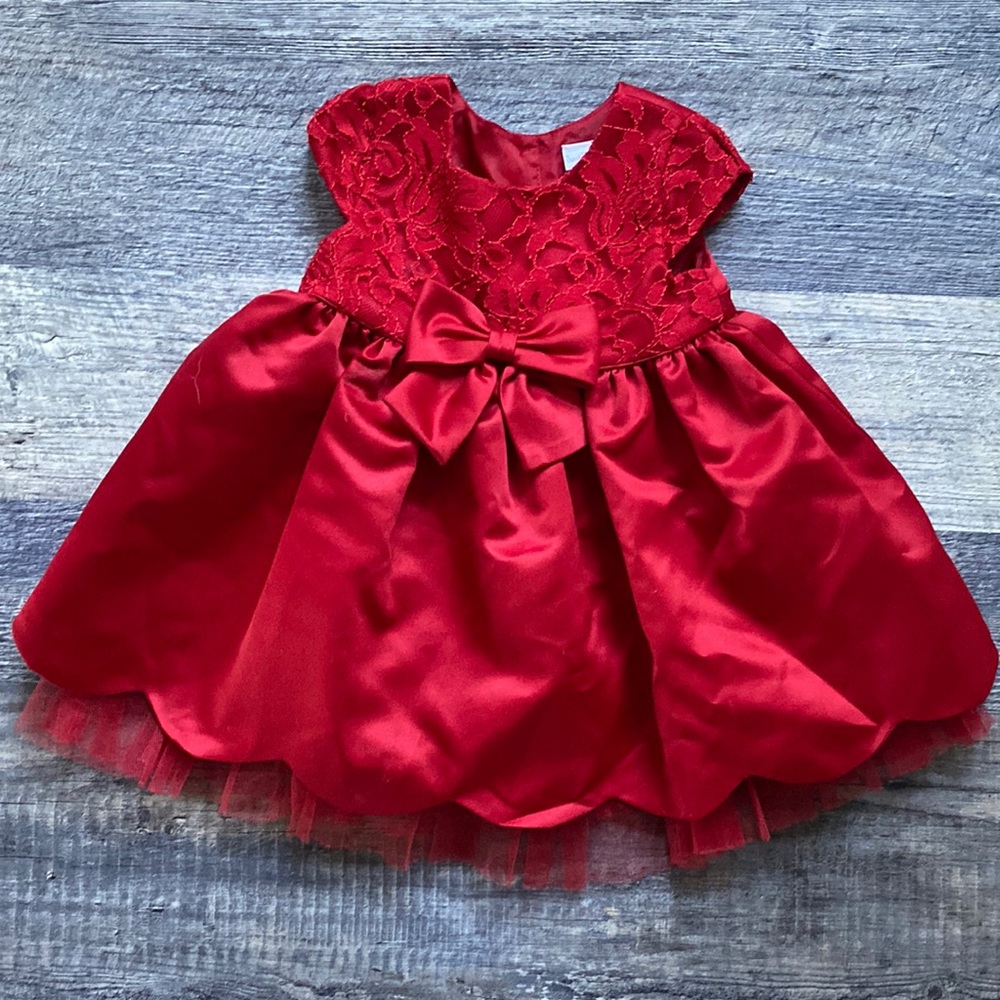 Sweet heart rose red dress 18months
